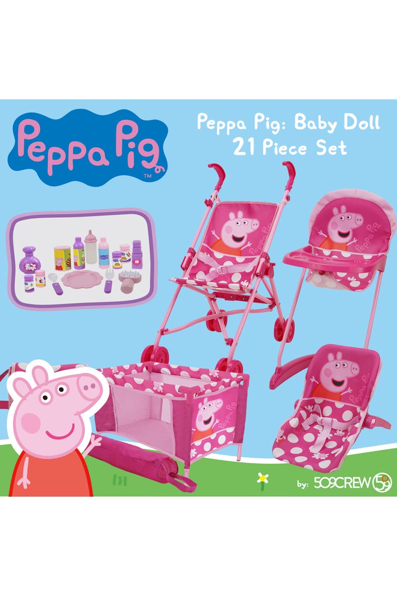 21 Piece Doll Play Set, Alternate, color, Multicolored