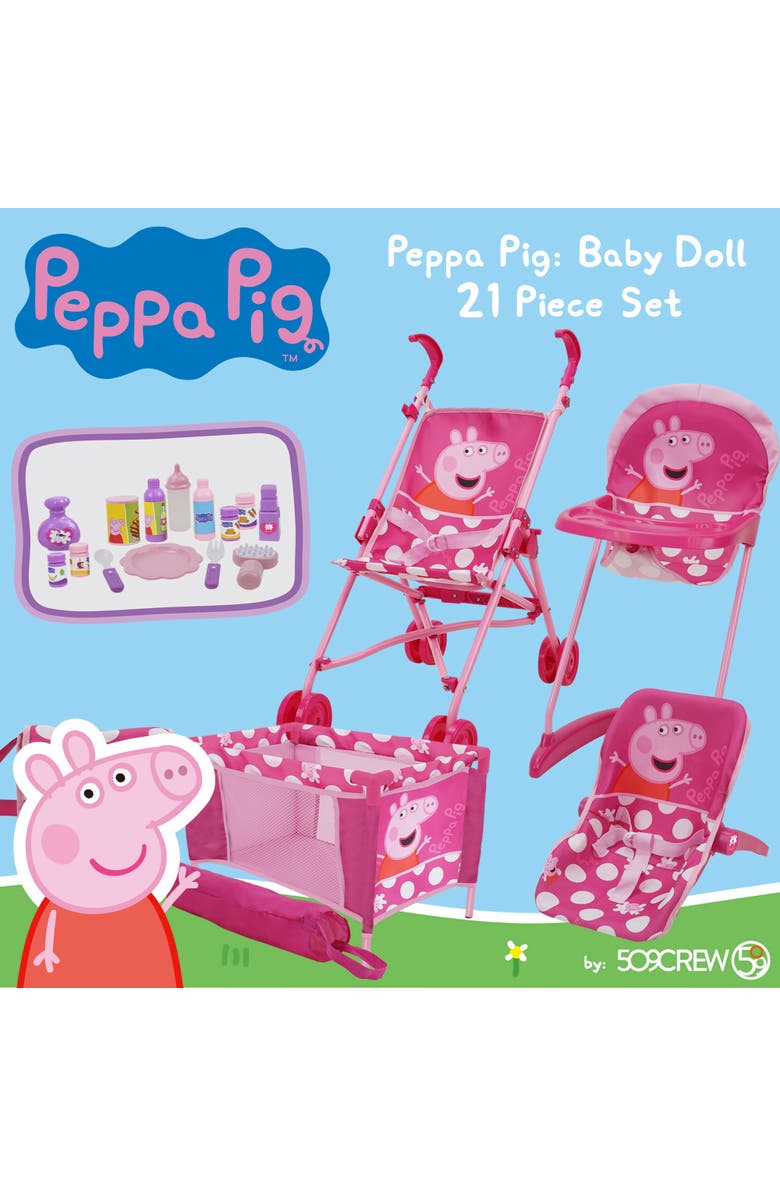 Peppa Pig 21 Piece Doll Play Set, Alternate, color, 