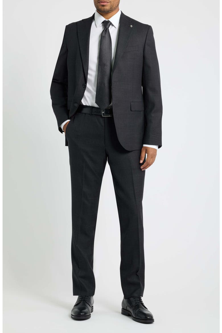 Midland Wool Suit, Main, color, BLACK