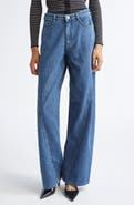 Emporio Armani Twist Seam High Waist Barrel Leg Jeans