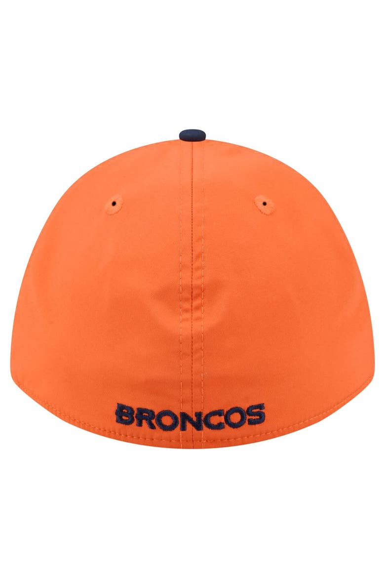 Men's  Orange/Navy Denver Broncos Rope M-Crown A-Frame 39THIRTY Flex Hat, Alternate, color, Orange