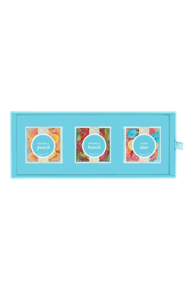 Thank You 3-Piece Candy Bento Box, Alternate, color, BLUE