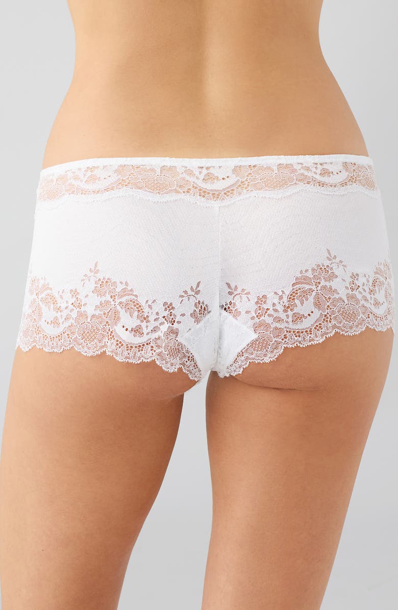 Wacoal Modern Affair Boyshorts, Alternate, color, White