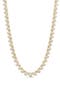 Bezel Set Heart Tennis Necklace