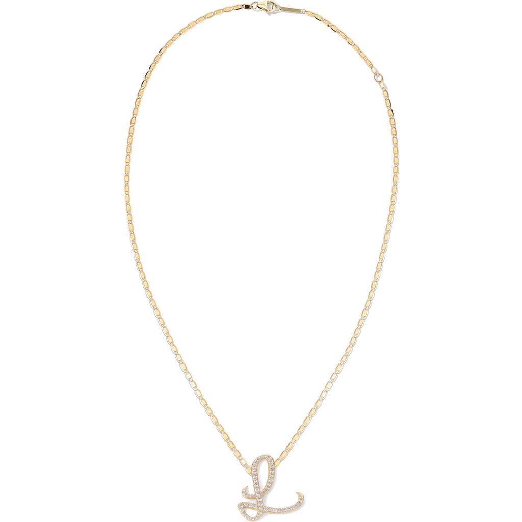 Lana 14k Gold Malibu Diamond Initial Necklace In Gold