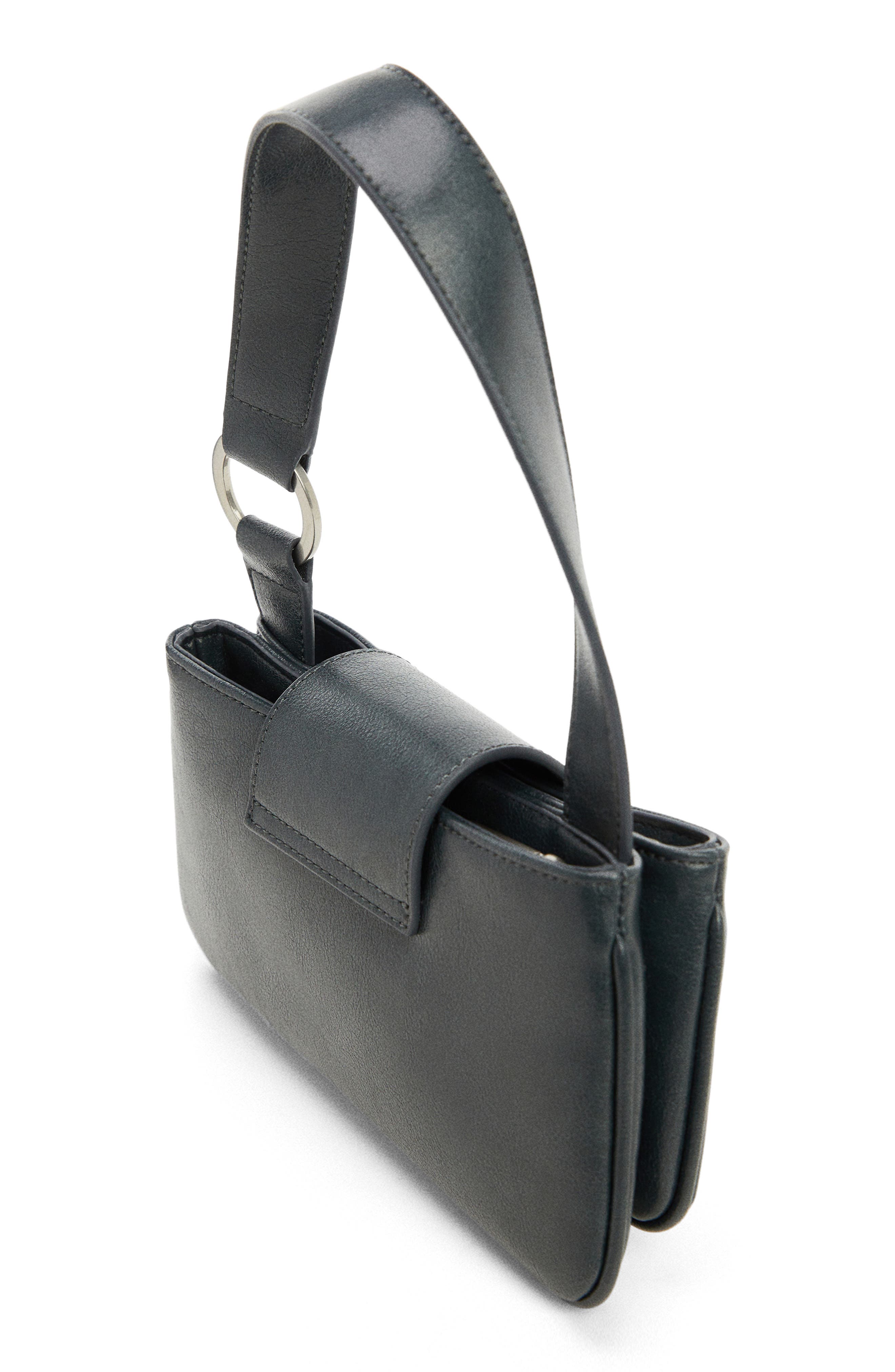 MANGO Faux Leather Shoulder Bag, Alternate, color, 