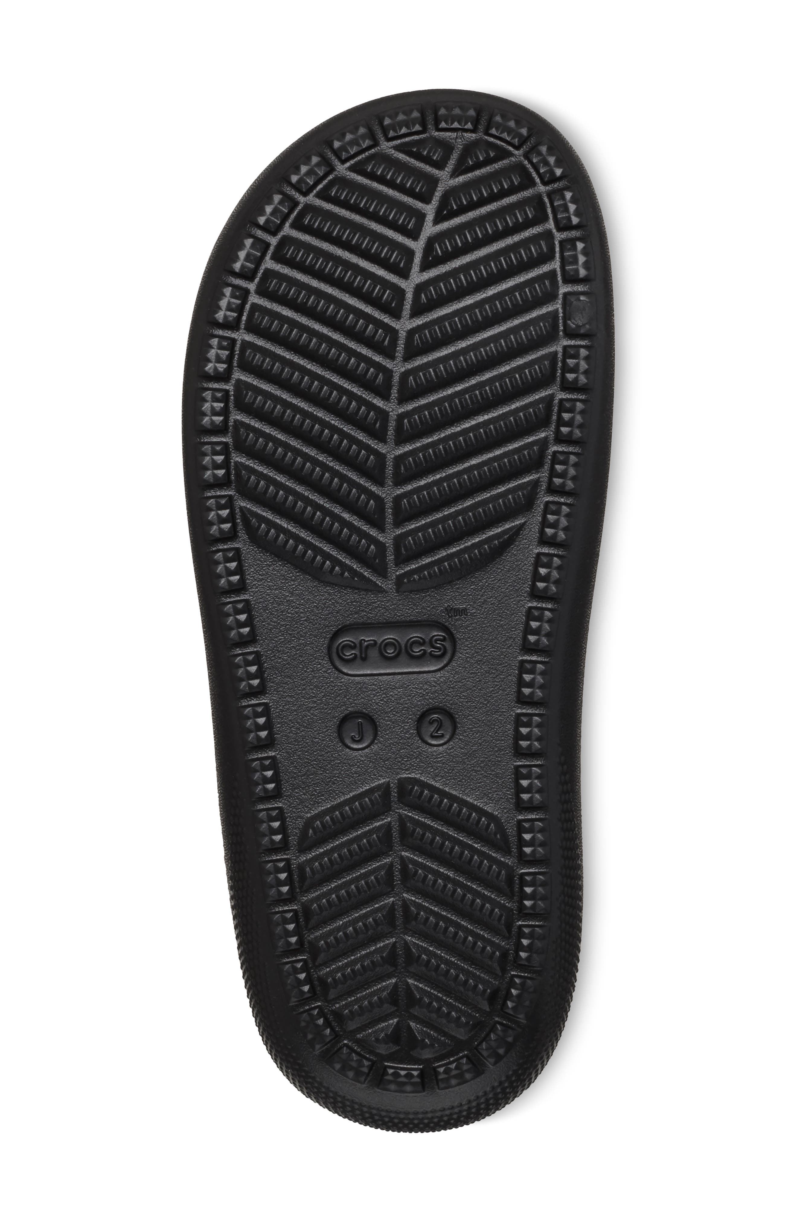 CROCS Kids' Double Strap Slide Sandal, Alternate, color, Black