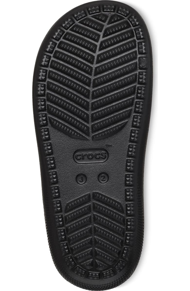 CROCS Kids' Double Strap Slide Sandal, Alternate, color, Black