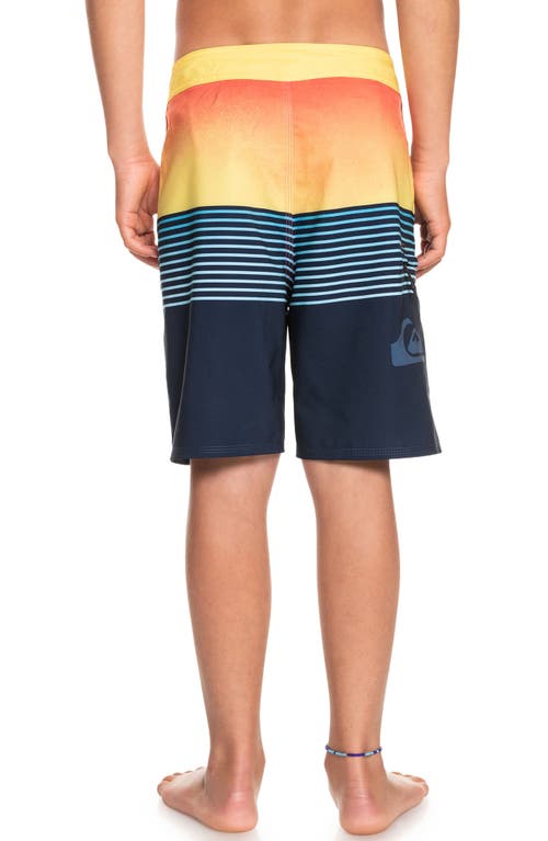 Quiksilver Kids' Surfsilk Ombré Board Shorts In Blue