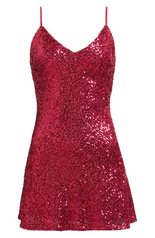 Bp. Sequin Minidress In Pink