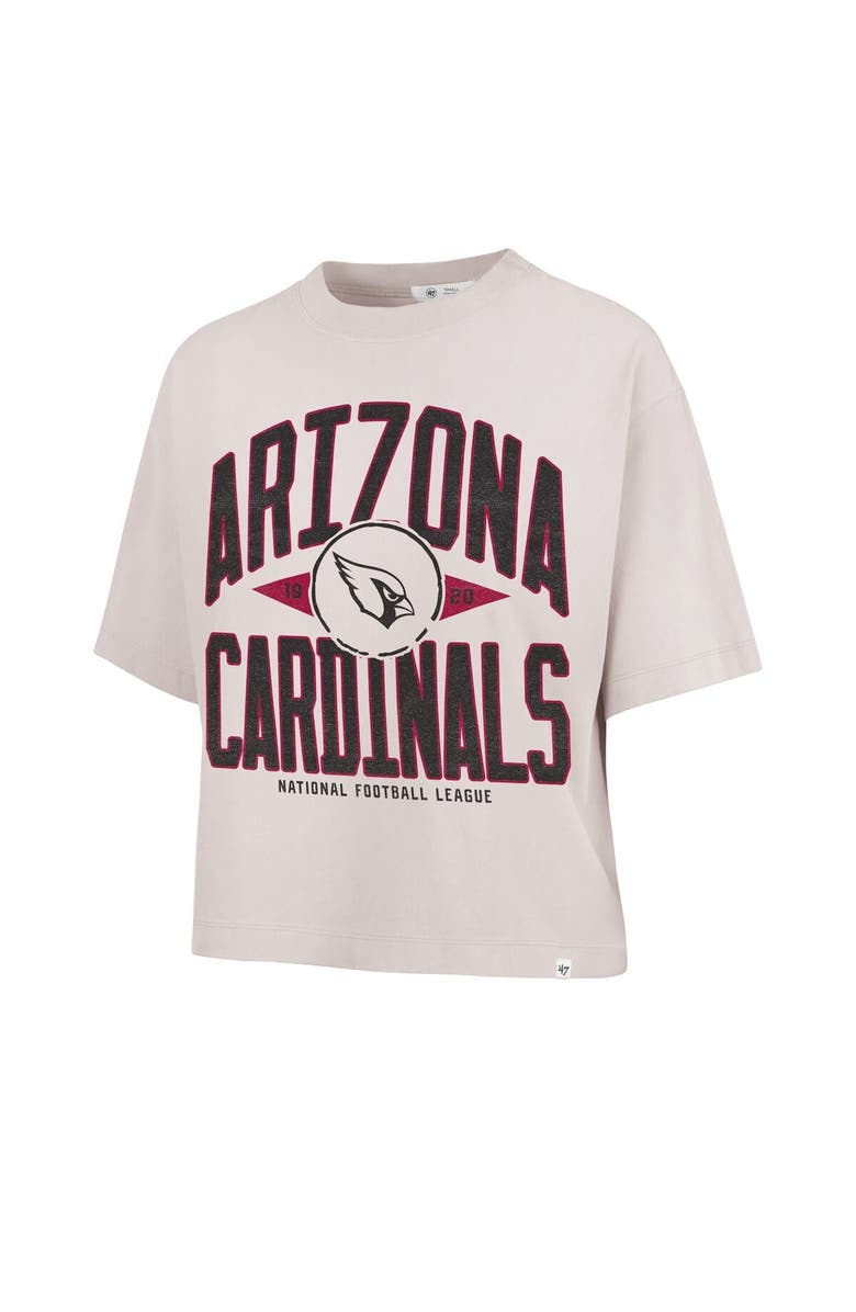 '47 Women's '47 Natural Arizona Cardinals Cropped Windthrow Ravine T-Shirt, Alternate, color, 