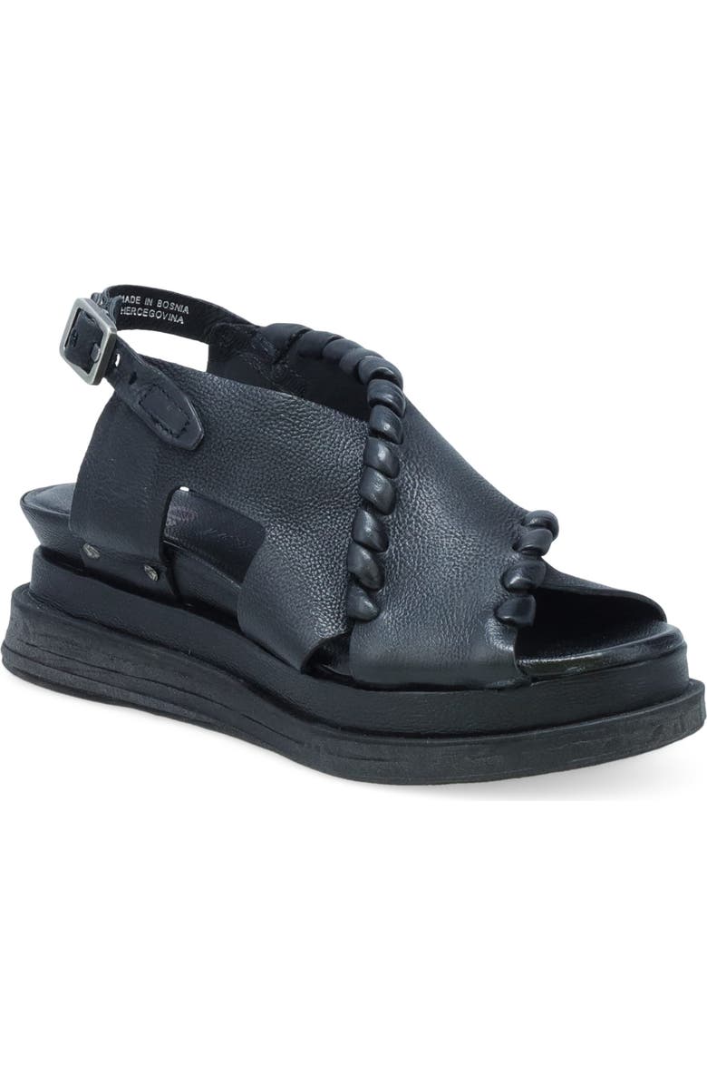 A.S.98 Lumi Platform Sandal, Main, color, Black