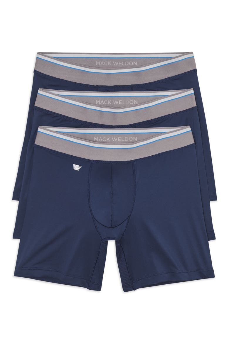 3-Pack Endurance FX Boxer Briefs, Main, color, TRUE NAVY