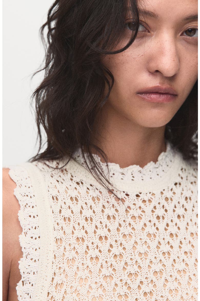 Open Stitch Sweater Tank, Alternate, color, ECRU