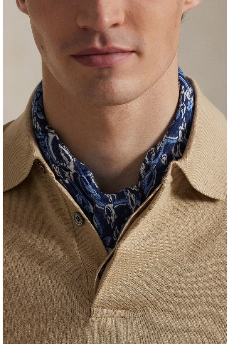 Short Sleeve Cotton Polo Sweater, Alternate, color, CLASSIC TAN