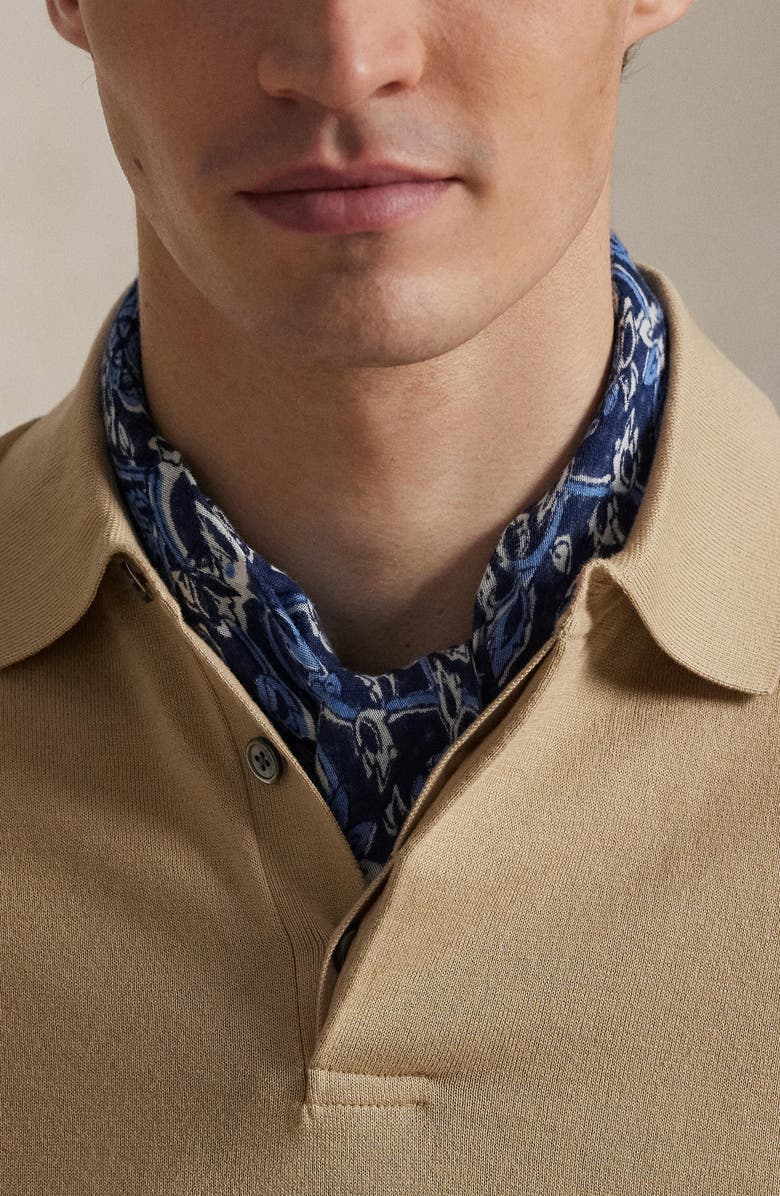 Polo Ralph Lauren Short Sleeve Cotton Polo Sweater, Alternate, color, Classic Tan