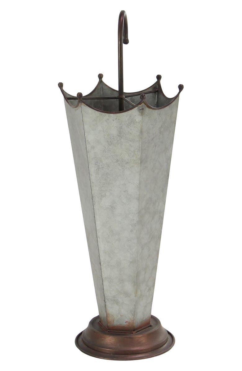 SONOMA SAGE HOME Gray Metal Farmhouse Storage Basket with Metal Handle, Alternate, color, 