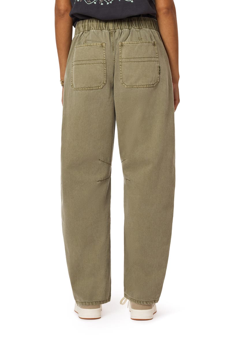 The Arc Pull On Barrel Leg Pants, Alternate, color, MARTINI OLIVE