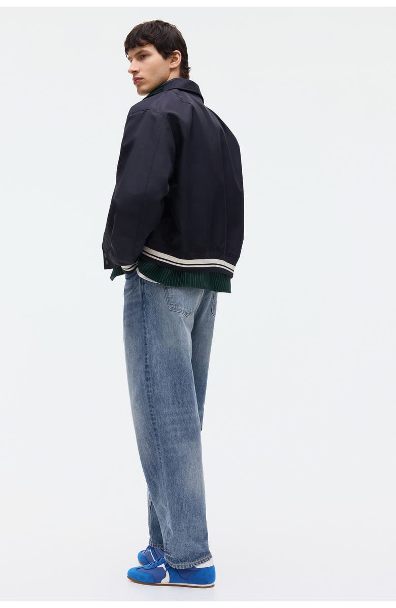 H&M Baseball Jacket, Alternate, color, Navy Blue/Nyc