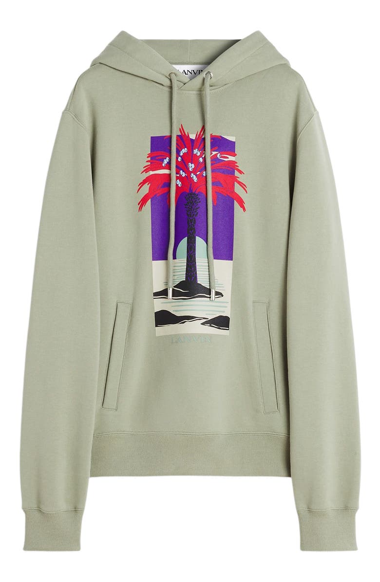 Lanvin PRINTED HOODIE, Alternate, color, 