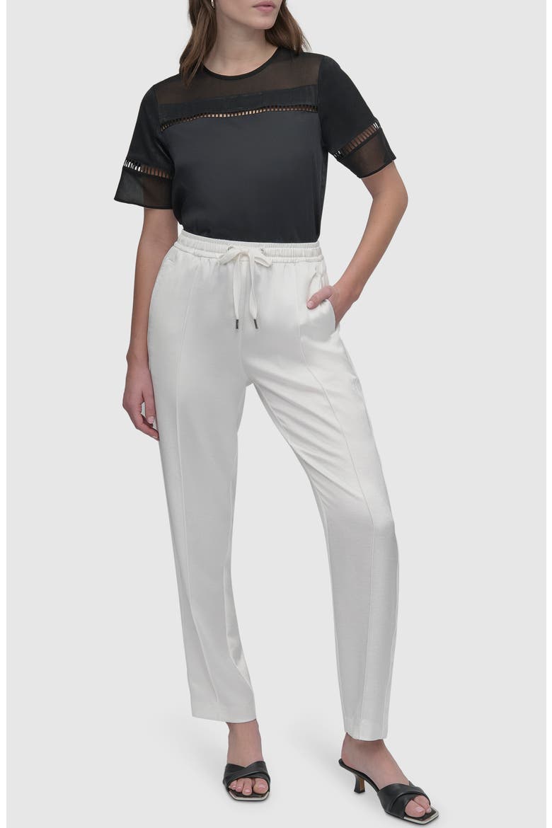 Side Stripe Track Pants, Alternate, color, IVORY