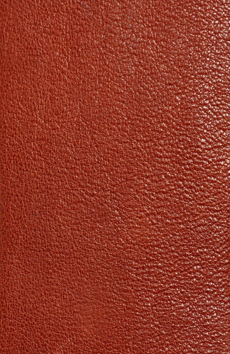 Raina Christian Snake Leather Belt, Alternate, color, Cognac/ Gold