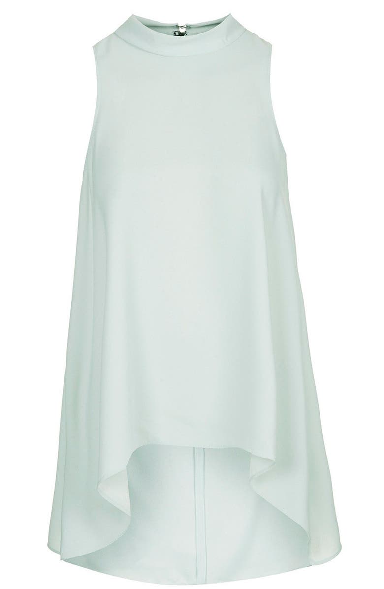 Topshop Roll Neck Sleeveless Top, Alternate, color,