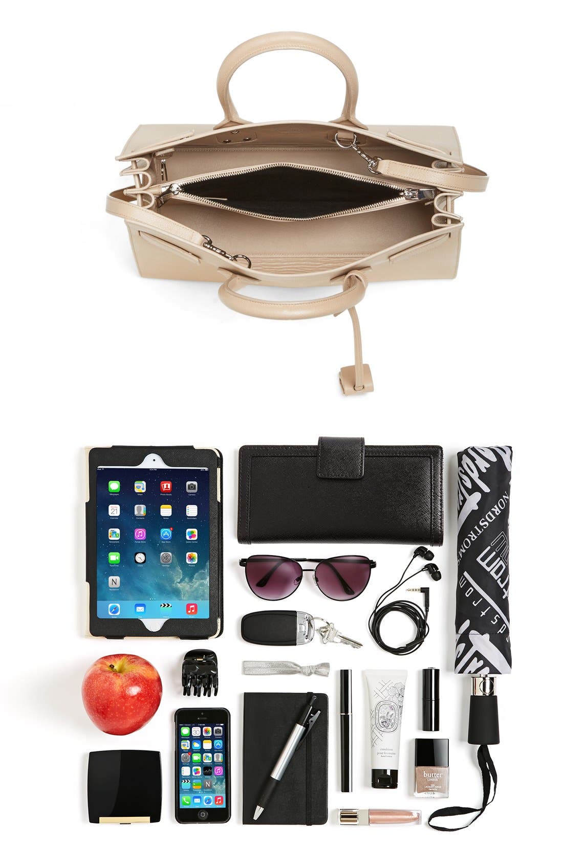 Saint Laurent 'Small Sac de Jour' Leather Tote, Alternate, color, 