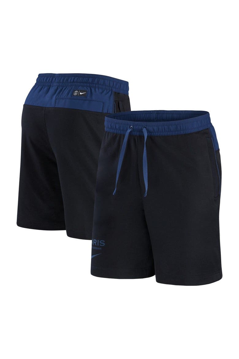 Men's Nike Black Paris Saint-Germain Travel Shorts, Main, color, Black