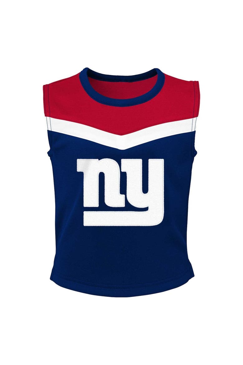 Girls Youth Royal New York Giants Spirit Two-Piece Cheerleader Set, Alternate, color, Royal