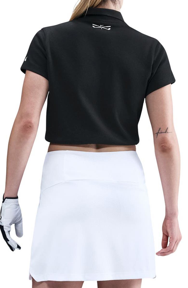 Nike Crop Cotton Blend Golf Polo, Alternate, color, Black/Sail