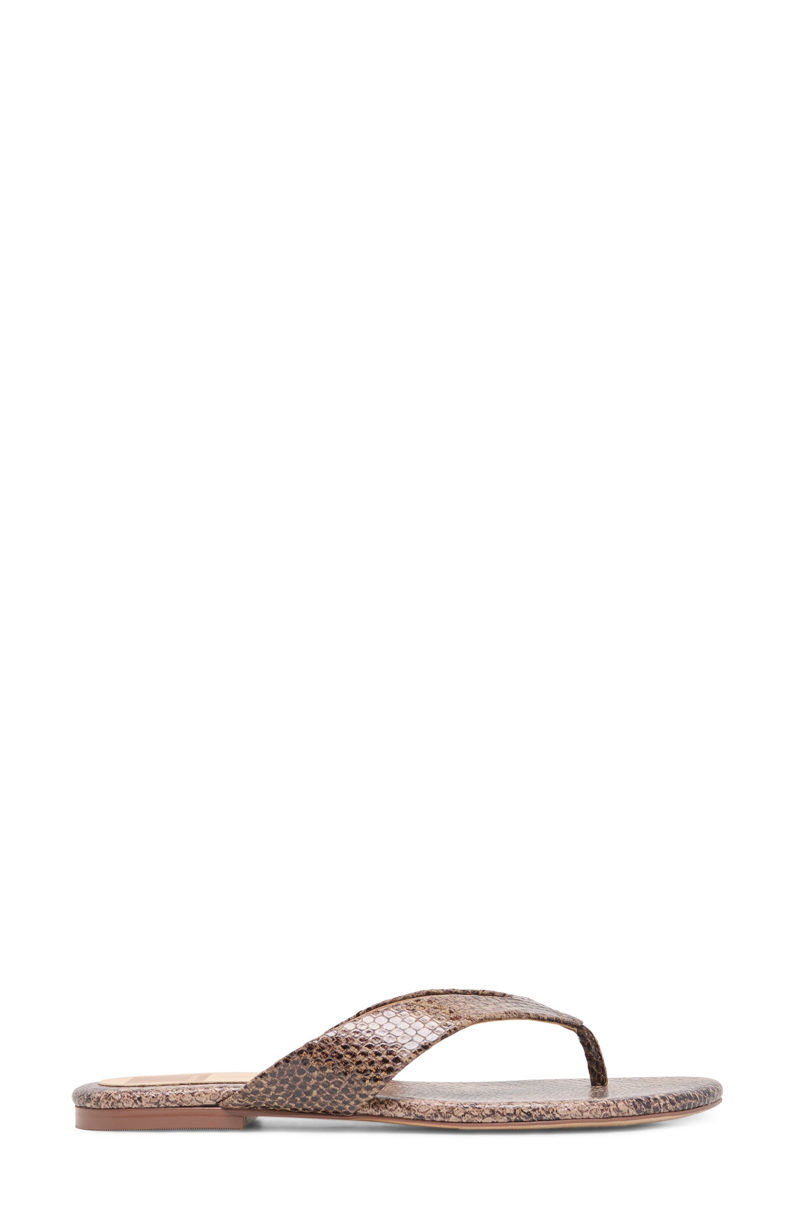 Linnet Flip Flop, Alternate, color, SNAKE/TAN EMBOSSED LEATHER