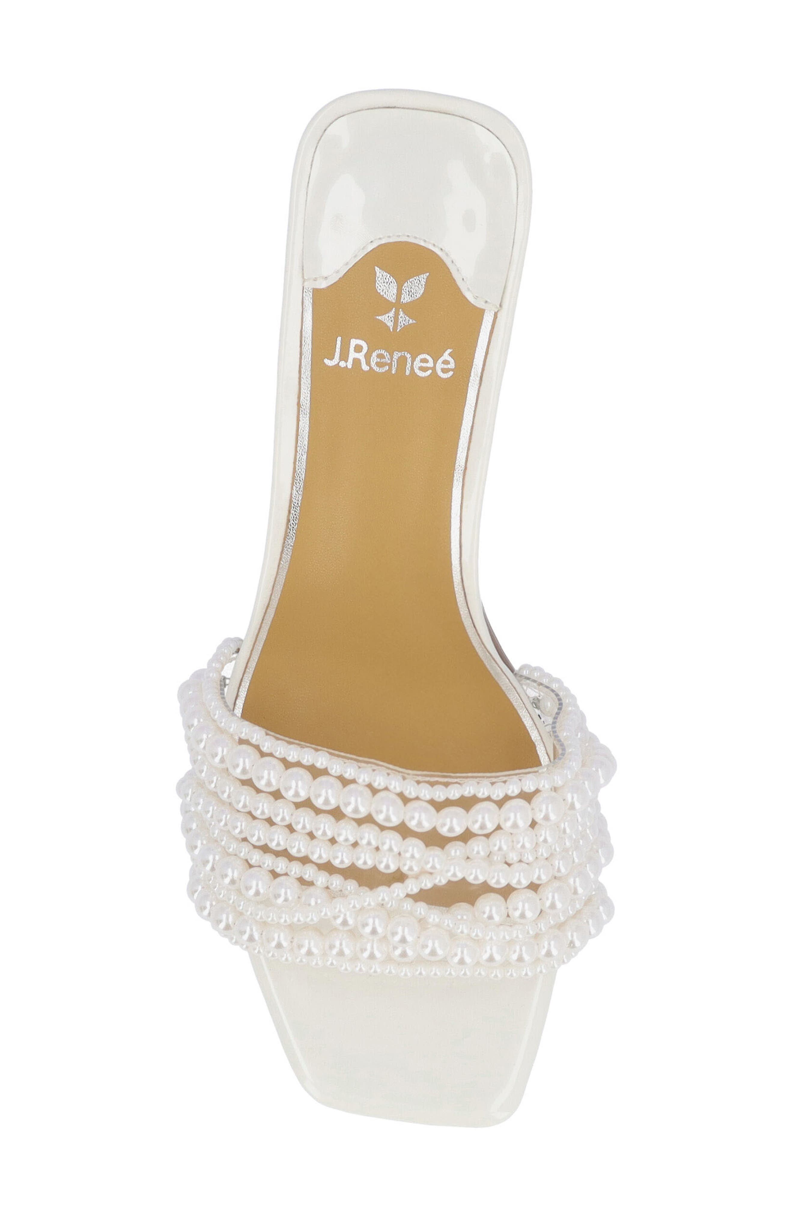 J. Reneé Purla Sandal, Alternate, color, Clear/ White