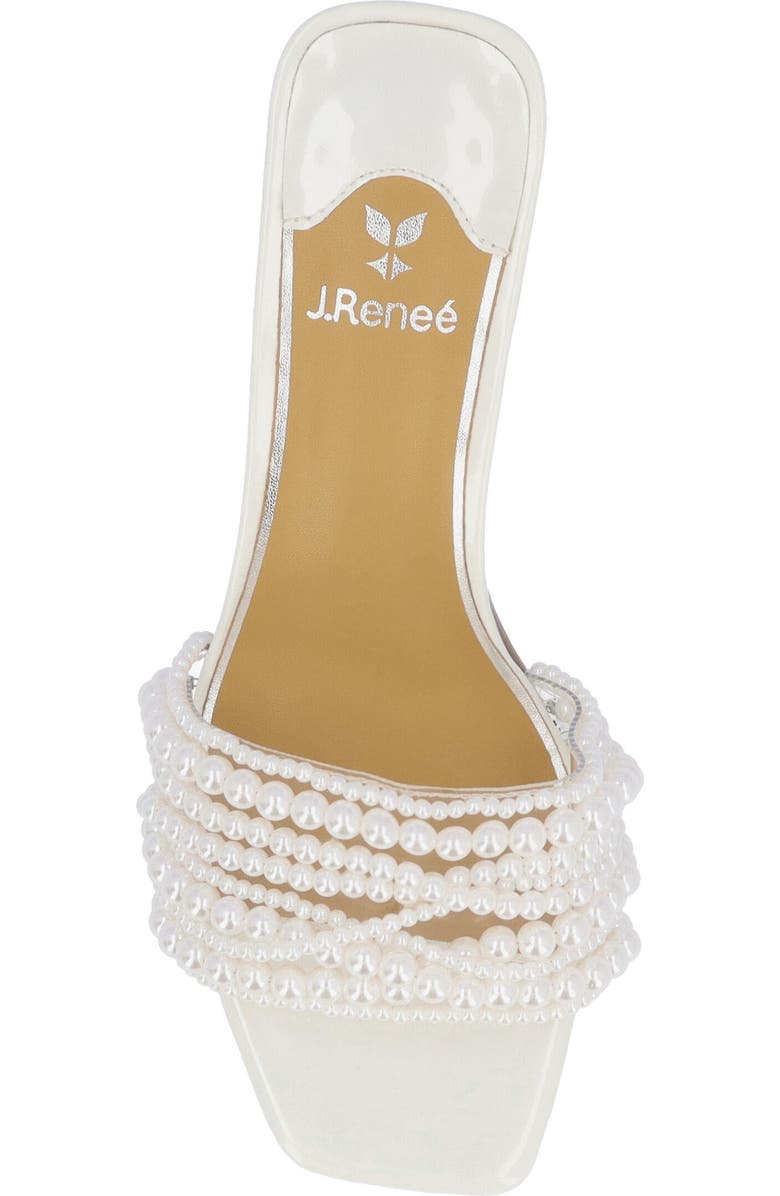 J. Reneé Purla Sandal, Alternate, color, Clear/ White