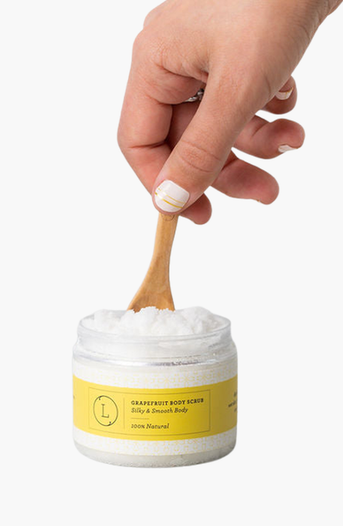 Lizush Cbd Body Salt Scrub With Cbd In Pale Yellow