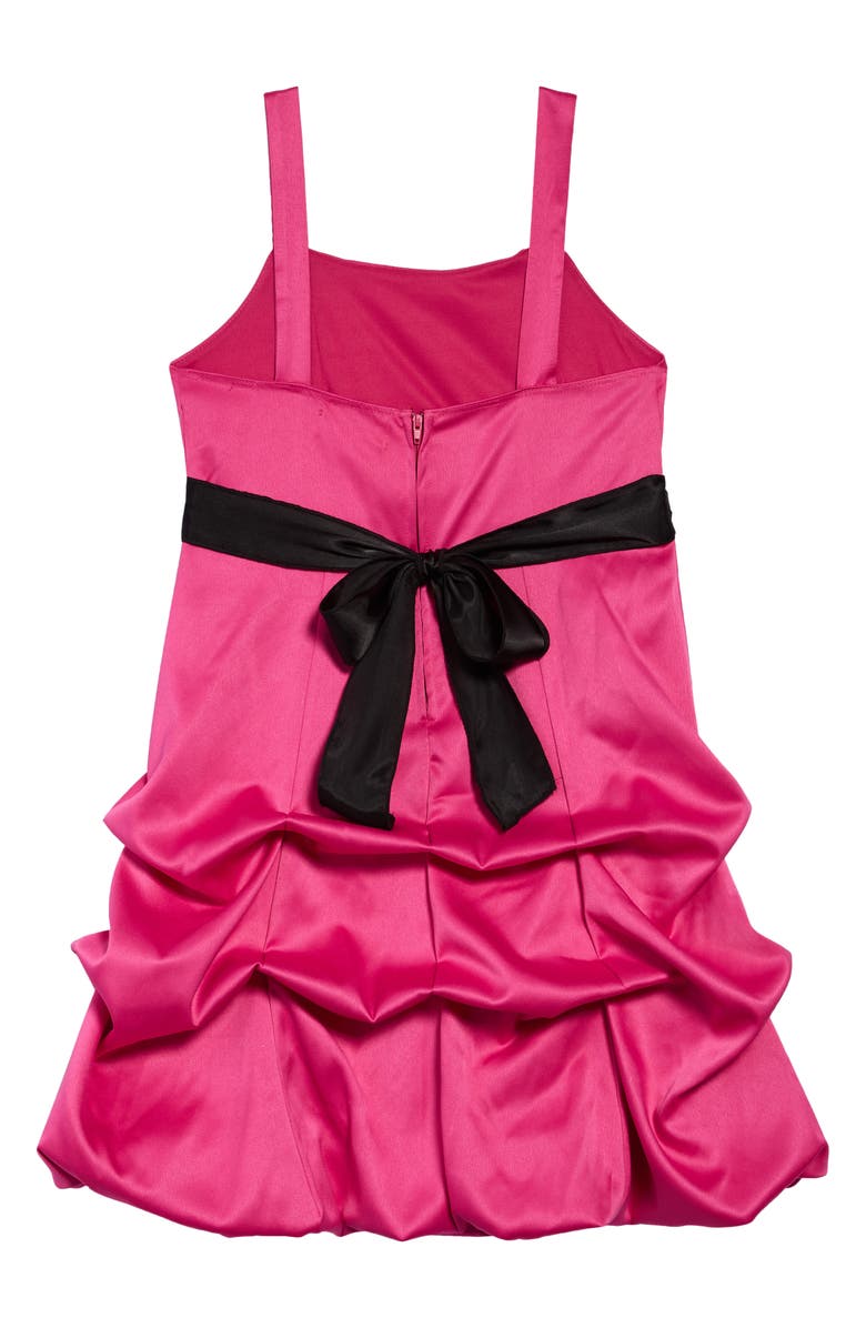 LOVE, NICKIE LEW Kids' Satin Pick-Up Dress, Alternate, color, 
