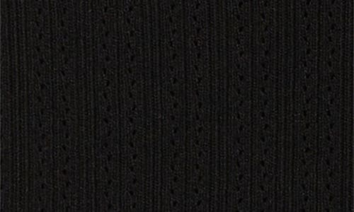 Ted Baker Pointelle Cardigan In Black