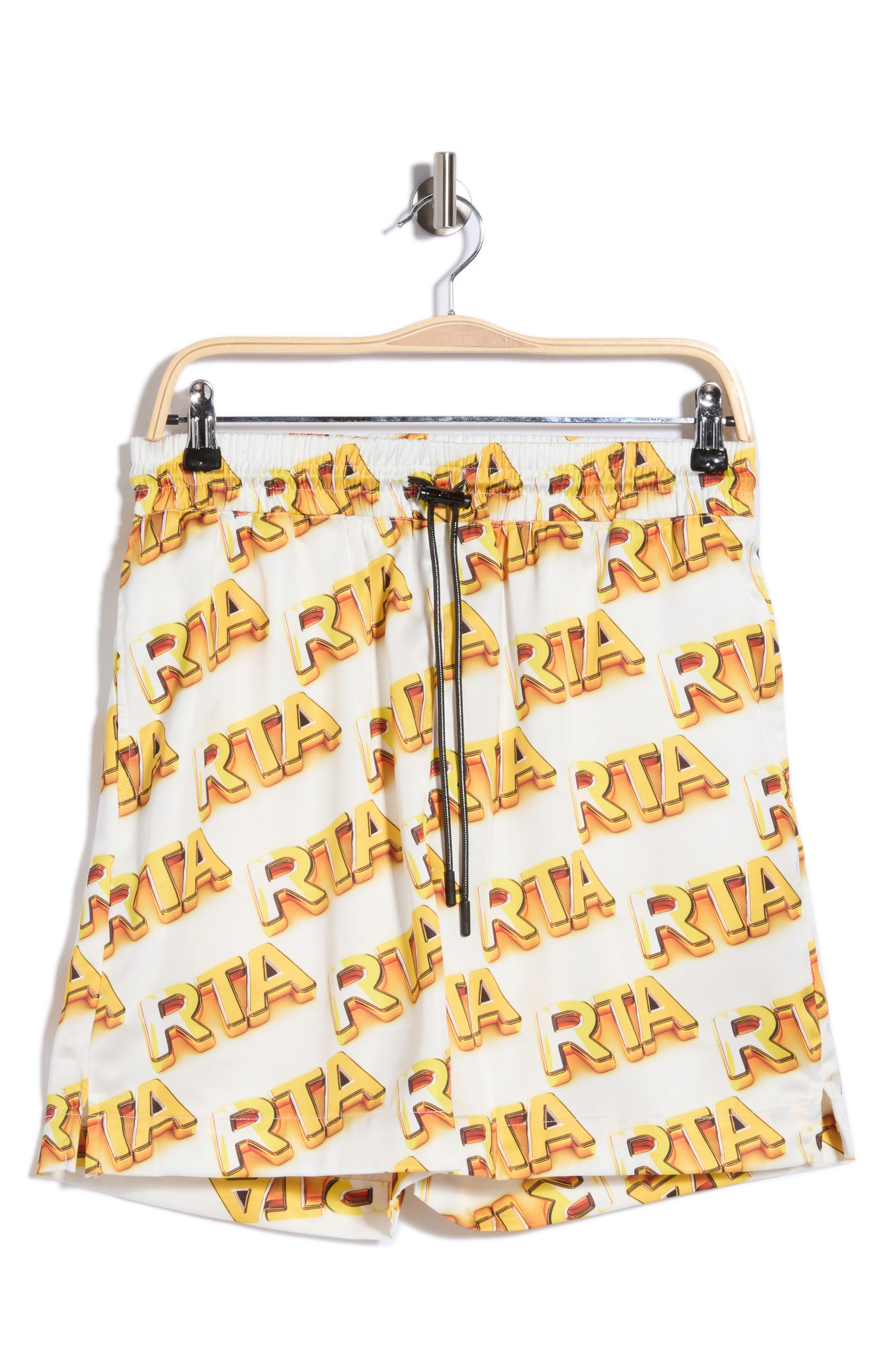 RtA Clyde Logo Print Shorts