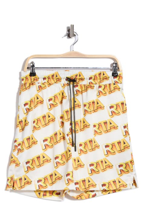 Clyde Logo Print Shorts