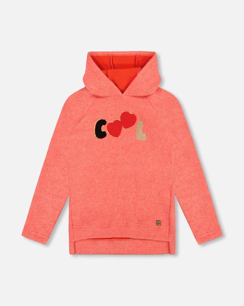 Deux Par Deux Ultra Soft Hooded Tunic In Orange