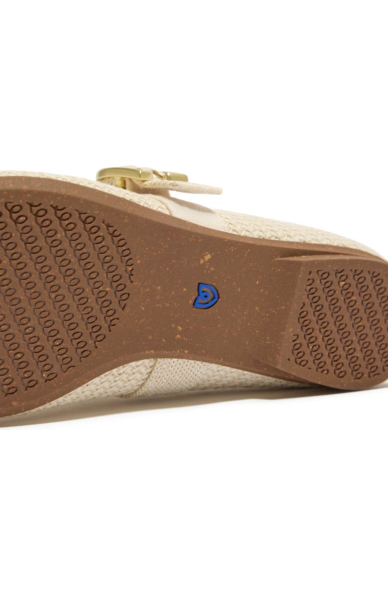 Rothy's The Max Buckle Mary Jane Flat, Alternate, color, Cream Woven