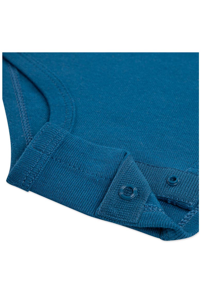 Solid 3-Piece Bodysuits & Joggers Set, Alternate, color, BLUE/GREEN ABYSS
