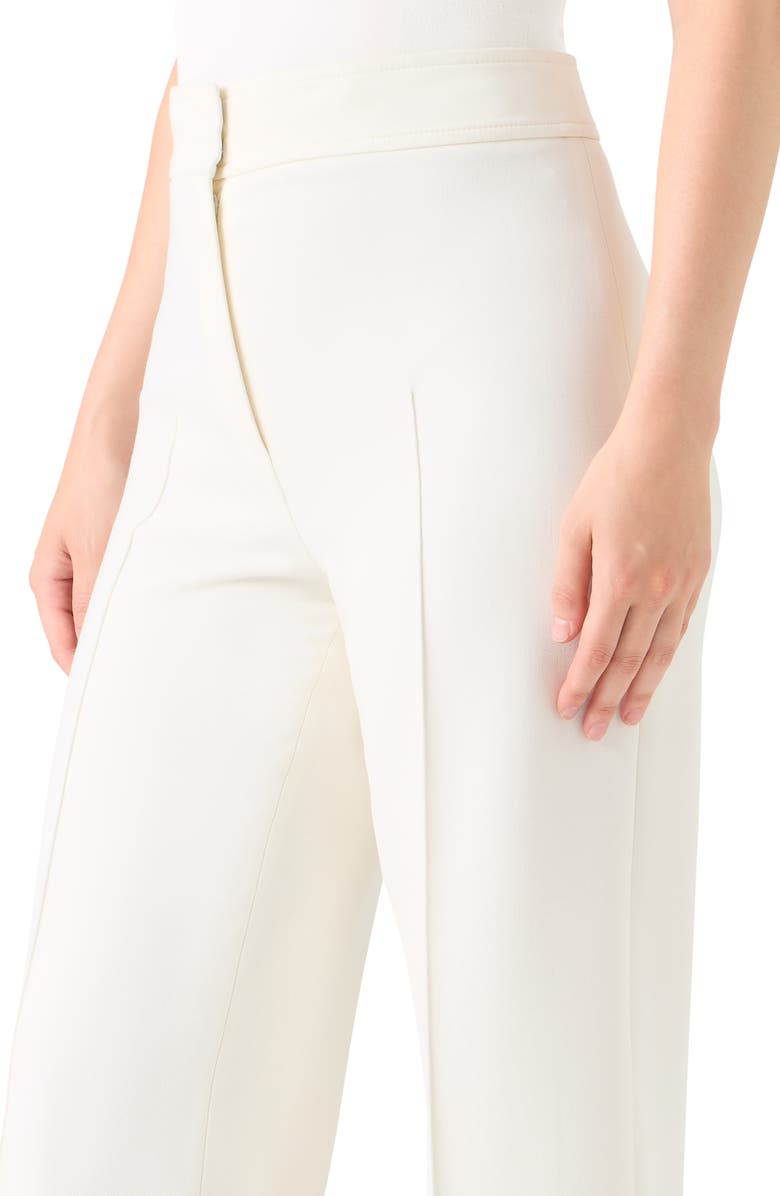 Akris punto Stretch Straight Leg Pants, Alternate, color, Cream