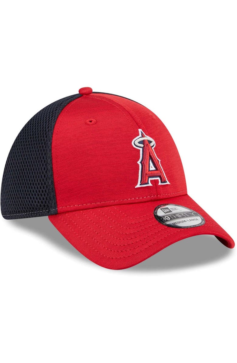 New Era Men's New Era Red Los Angeles Angels Neo 39THIRTY Flex Hat, Alternate, color, Red