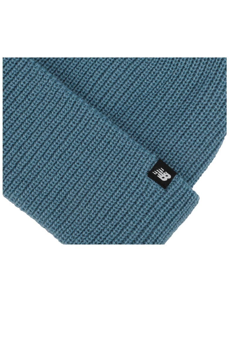 Patch Fisherman Knit Beanie, Alternate, color, SHORELINE BLUE