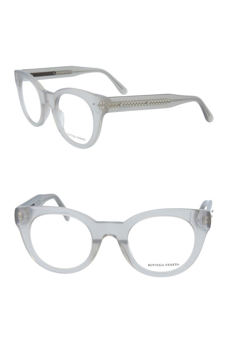 47mm Round Optical Frames, Alternate, color, GREY GREY TRANSPARENT