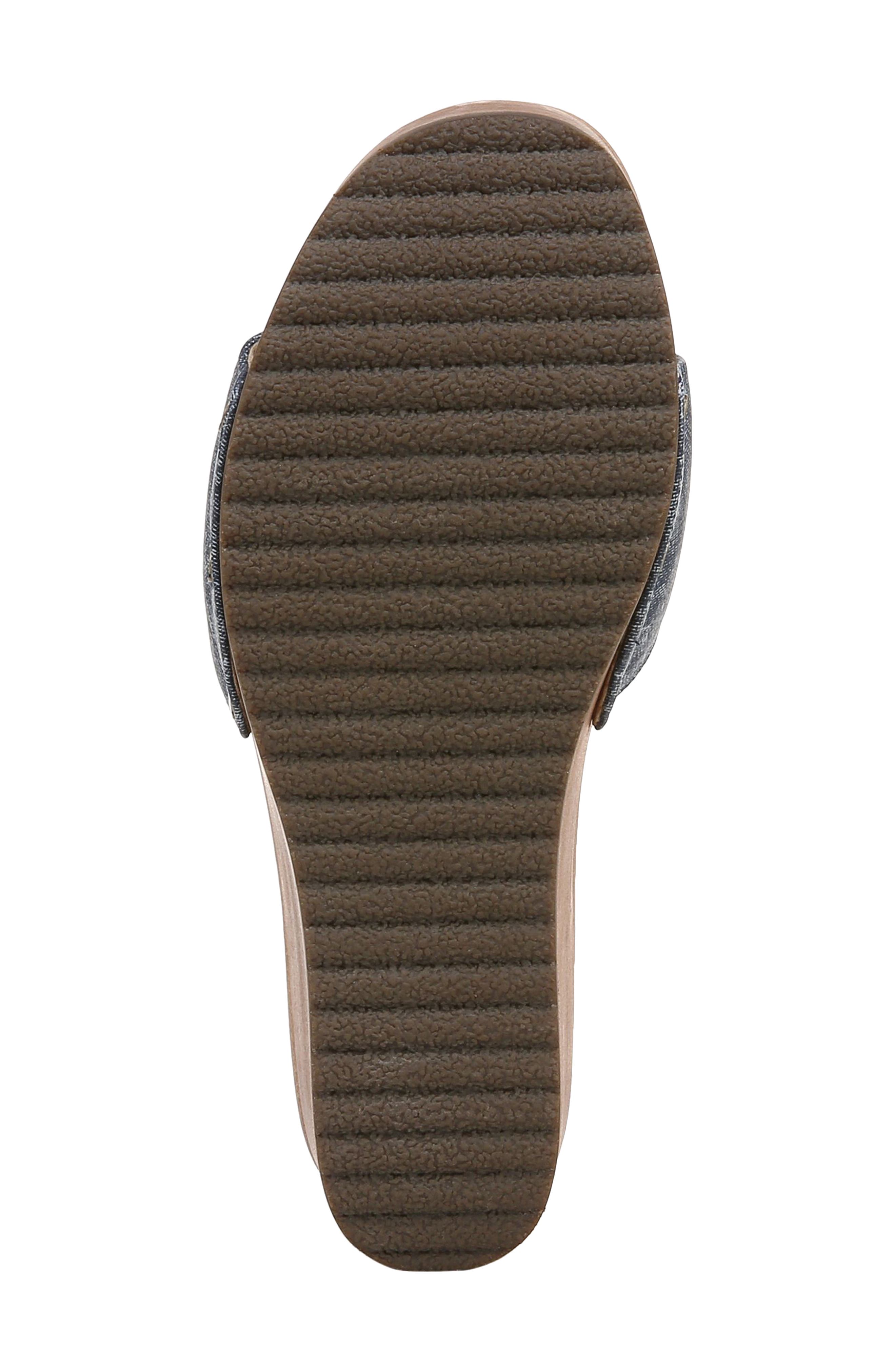 Dr. Scholl's Original Life Wedge Sandal, Alternate, color, Dark Blue Denim