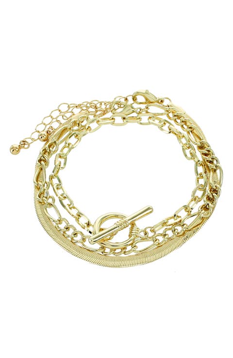 Herringbone Layered Bracelet