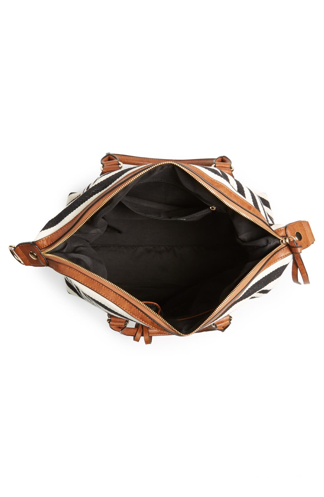 Sole Society 'Leighton' Stripe Duffel Bag, Alternate, color, 