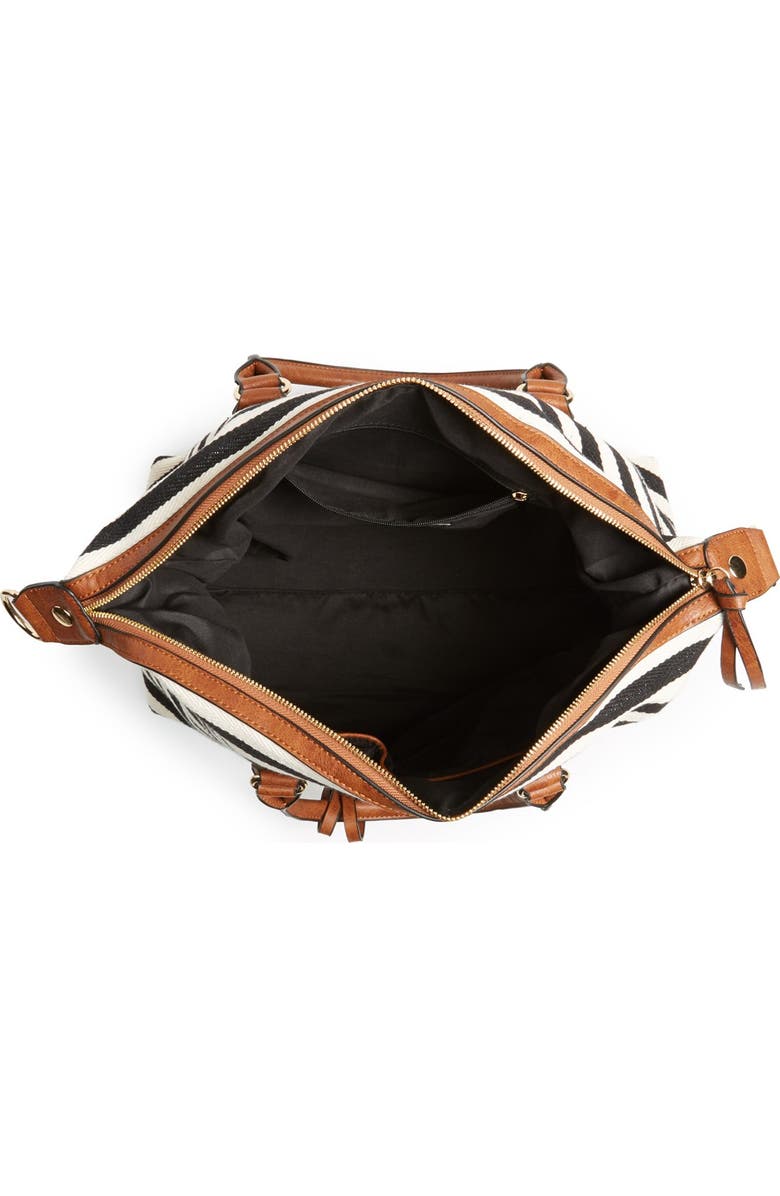 Sole Society 'Leighton' Stripe Duffel Bag, Alternate, color,